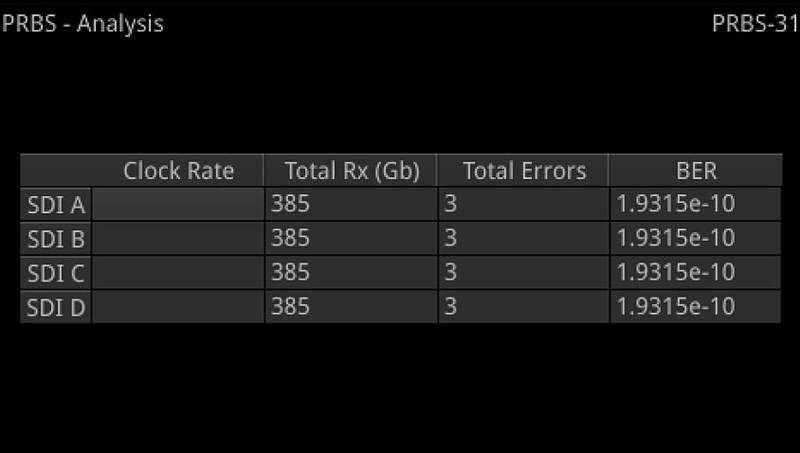 Phabrix PRBS Analyzer