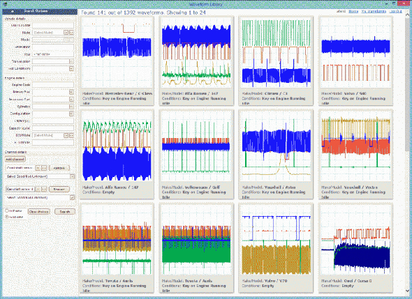 Automotive-waveform-database