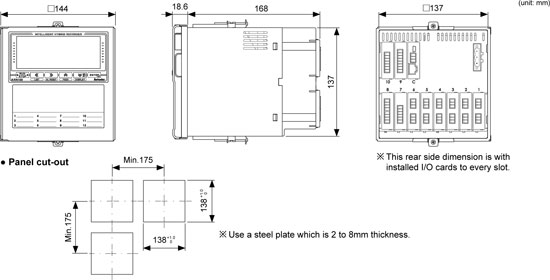 Autonics-KRN100-Dimensions-tn