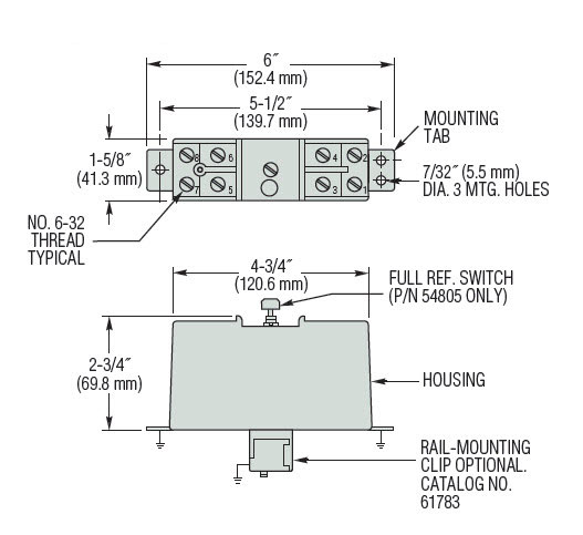 GEMS-Sensors-54800-Series-Dimension