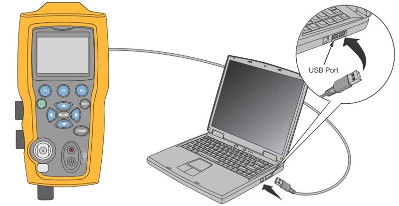 Fluke 719PRO Typical Remote Connection